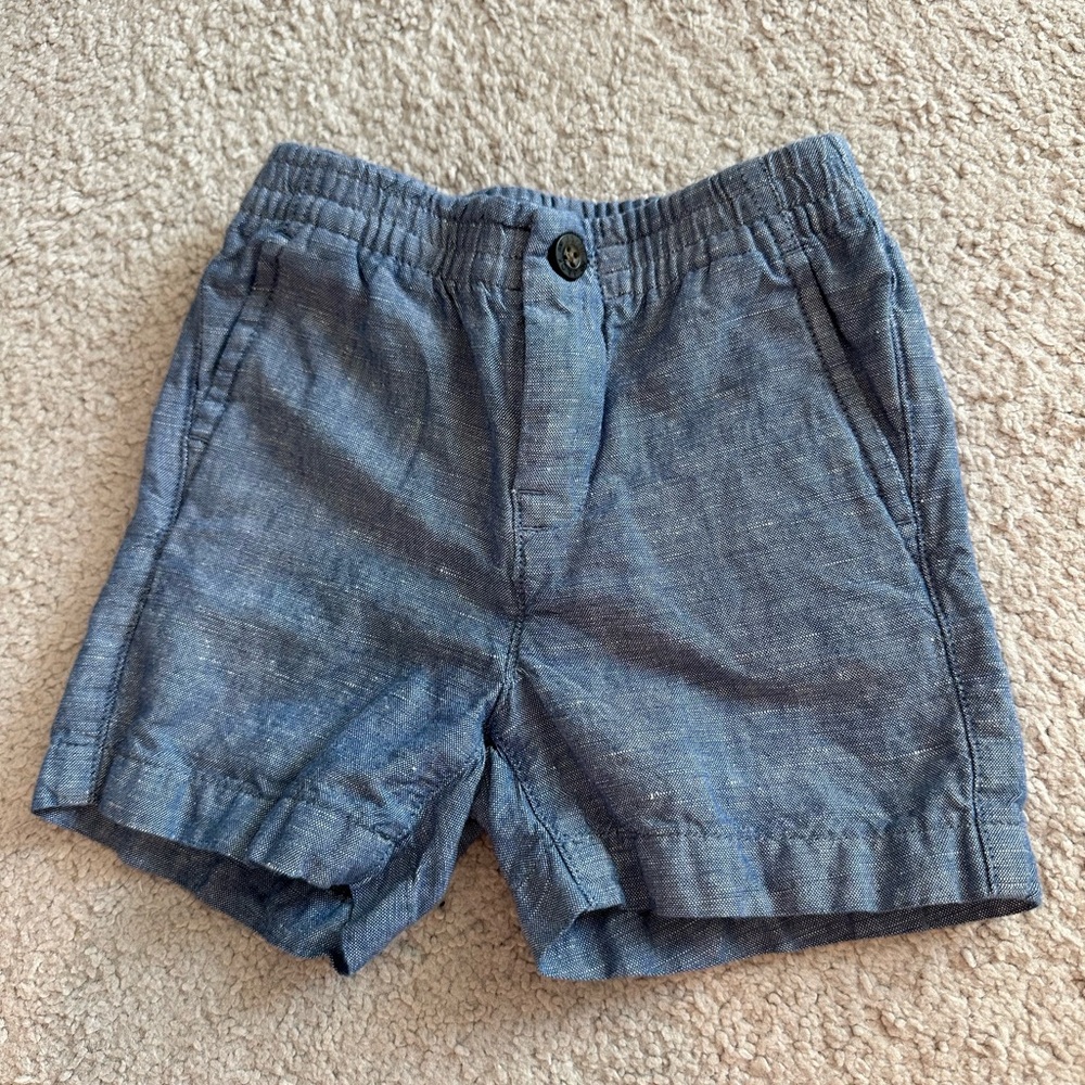 Janie and Jack Chambray Blue Kids Shorts